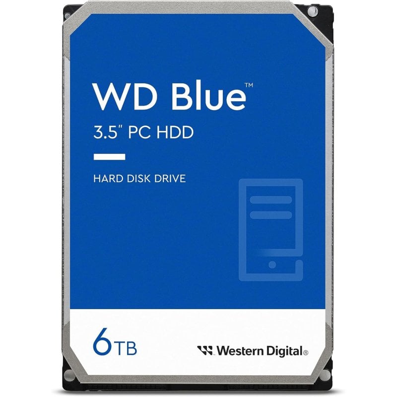 Image of WD Blue 3.5" 6TB 5400 RPM 256MB CMR SATA 3