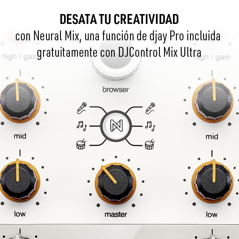 Hercules DJControl Mix Ultra Controller DJ Wireless Portatile con