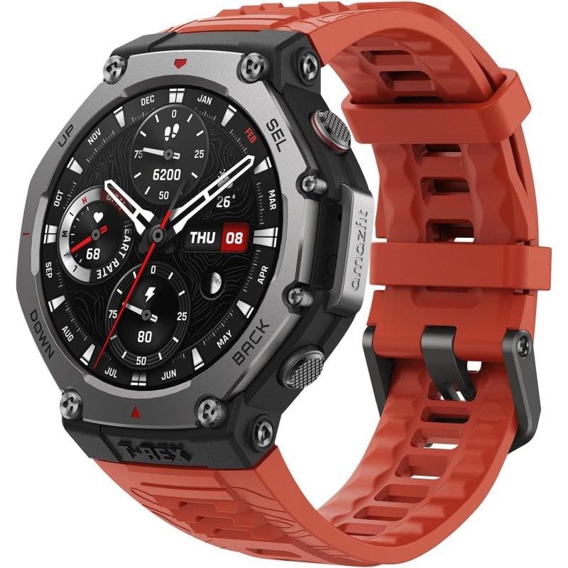 Image of Amazfir T-Rex 3 Smartwatch AMOLED 2000nits GPS Mappe AI Controllo vocale Lava