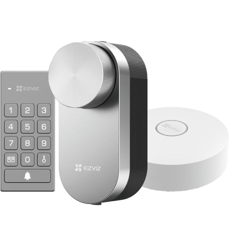 Serrure Intelligente EZVIZ DL01 Pro WiFi et Zigbee Ouverture avec App et Clavier Numérique Compatible Bridge A3
