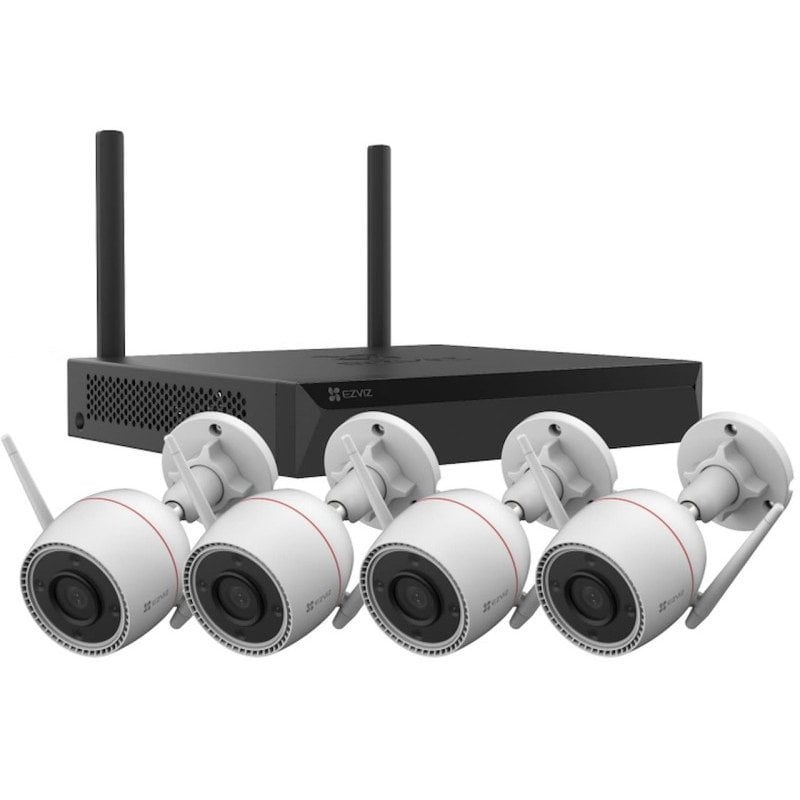 Image of Kit NVR EZVIZ H3c 2K⁺ 4 telecamere di sorveglianza QHD + NVR X5S