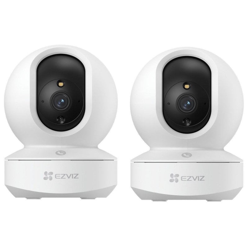 Image of EZVIZ TY1 3MP Dual Pack Telecamera di sicurezza interna rotante 2K WiFi Bianco