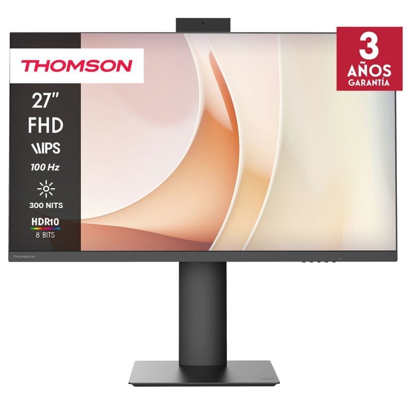 Image of Thomson Supreme Business 27" LED IPS FullHD 100Hz Altoparlanti Altezza regolabile Webcam USB-C