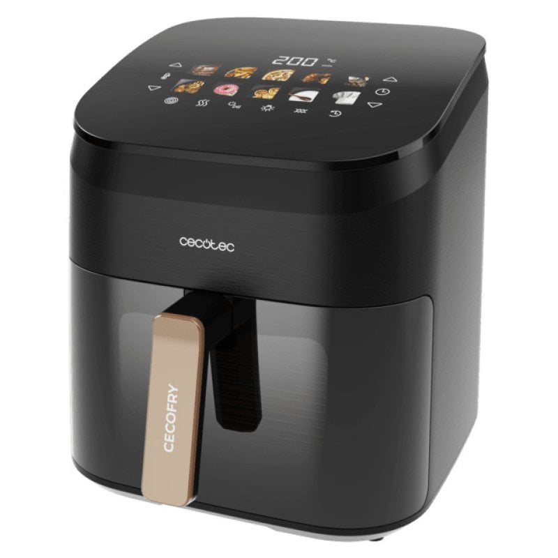 Image of Cecotec Cecofry&Grill Smokin' 6500 Friggitrice ad aria doppia 6,5L 2200W Nero cod079