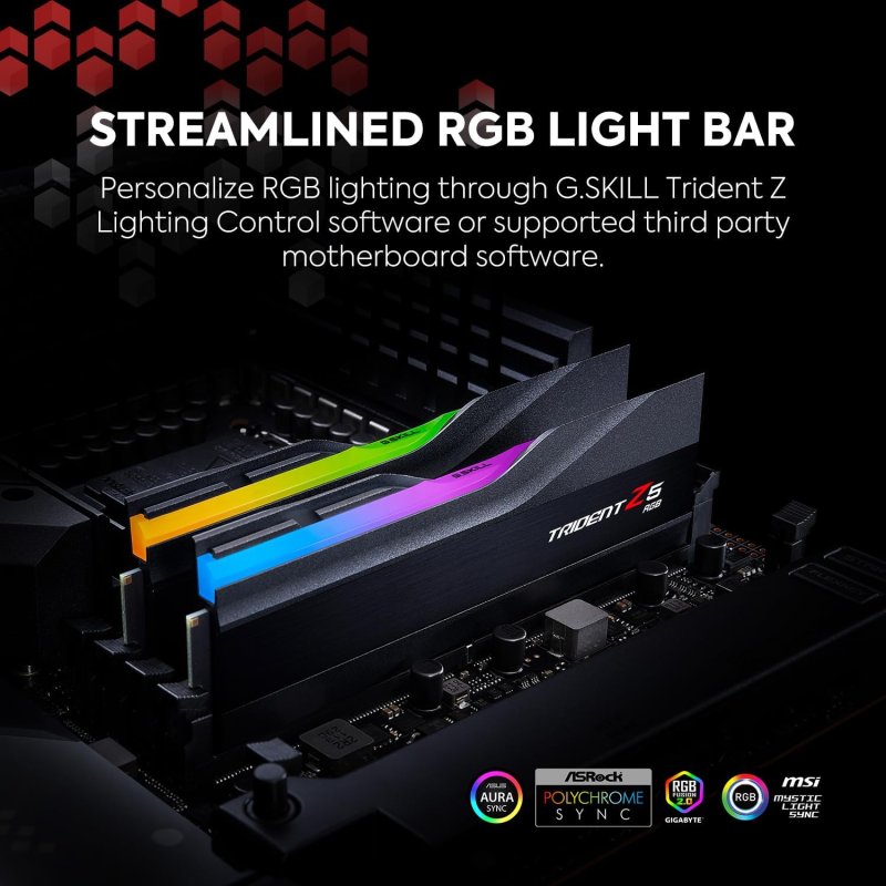 Memoria RAM G.Skill Trident Z5 RGB DDR5 6400MHz 64GB 2x32GB CL32