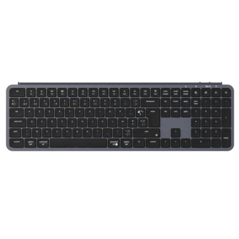 Le Keychron B6 Pro est un clavier sans fil léger ultra-fin et de taille standard avec une autonomie de 1200 heures. Il prend en charge les modes sans fil 2 4 GHz Bluetooth et filaire et se connecte facilement aux téléphones tablettes PC et Mac. La personnalisation ZMK offre des configurations personnalisées pour la maison le bureau ou les voyages. *clavier français Caractéristiques 1200 heures d'utilisation sur une seule charge. N'attendez pas une charge complète utilisez-le même pendant qu'il est en charge et profitez d'une utilisation ininterrompue avec une autonomie impressionnante allant jusqu'à 1200 heures soit environ 8 mois avec 5 heures d'utilisation quotidienne. Cela vous permet d'utiliser votre appareil pendant de longues périodes sans avoir à le recharger fréquemment. Connexion 2 4 GHz et Bluetooth. Bénéficiez d'excellentes performances avec la connexion sans fil 2 4 GHz du B6 Pro dotée d'un taux d'interrogation rapide de 1000 Hz pour une configuration propre et sans câble. Basculez facilement en...