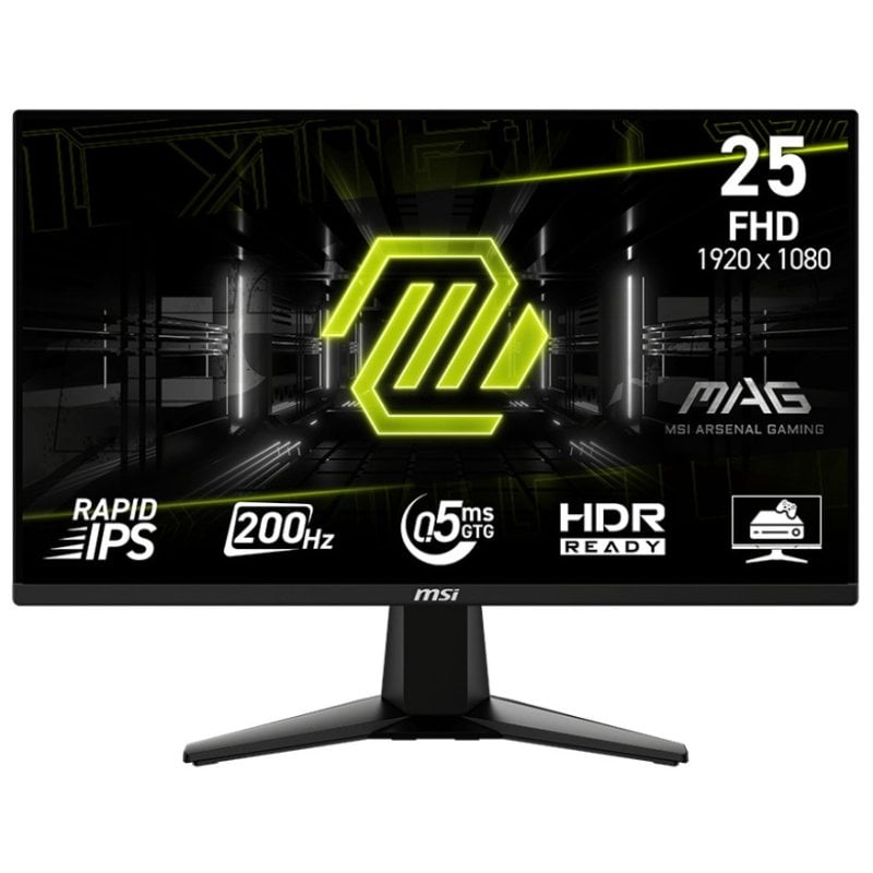 MSI MAG 255F E20 24,5" LED Rapid IPS FullHD 200Hz 0,5ms Sincronizzazione adattiva
