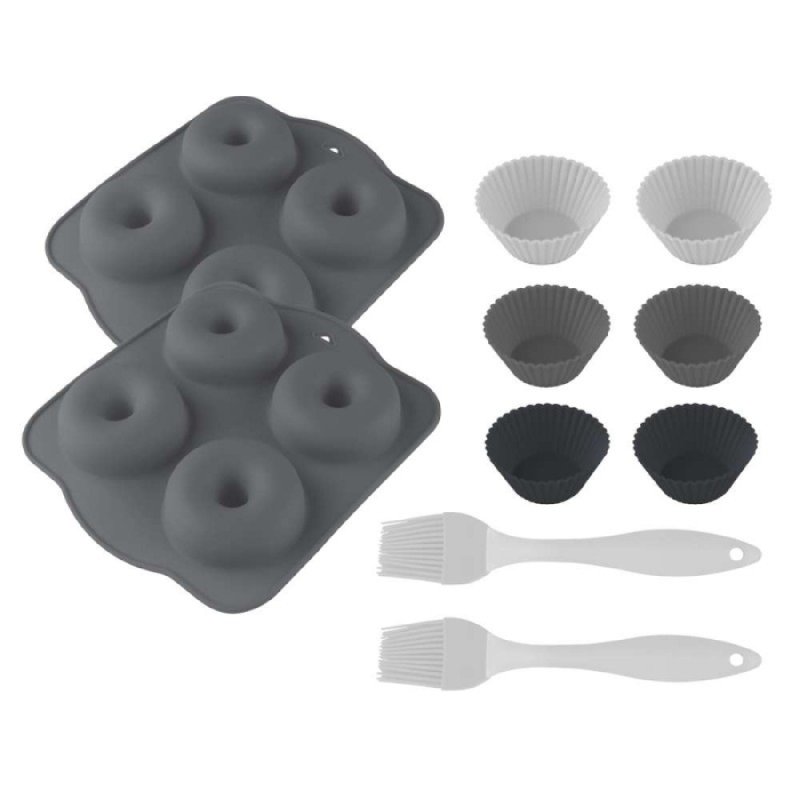 Image of Cecofry SweetBake Pack Accessori Stampi in silicone per ciambelle e cupcake cod079