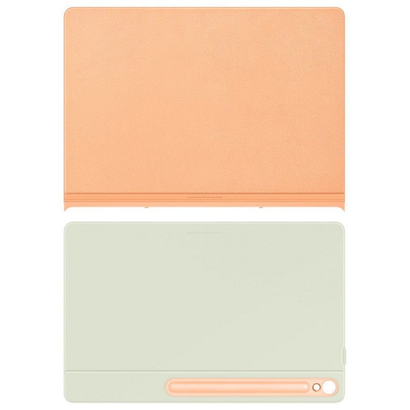 Image of Custodia a libro Samsung Smart Book verde/arancione per Galaxy Tab S10 FE Plus cod079