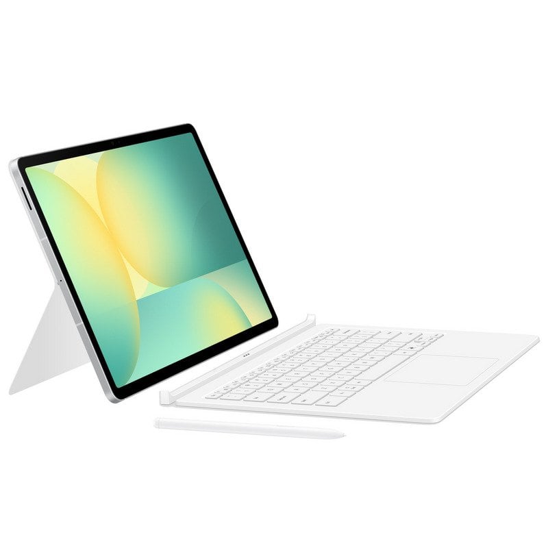 Image of Custodia con tastiera Samsung Book Cover AI per Galaxy Tab S10 FE Plus, bianca cod079