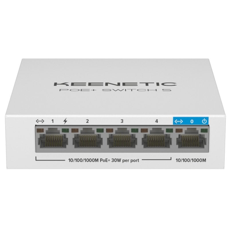 Image of Keenetic PoE Plus Switch 5 Switch a 5 porte 1 porta Gigabit + 4 porte PoE+ 60 W