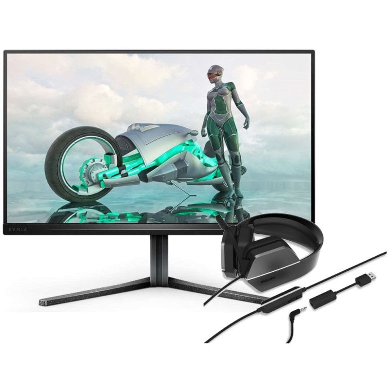 Philips Pack Evnia 25M2N3200W/00 24.5" LED FullHD 240Hz + Philips TAG4106BK Headset Gaming