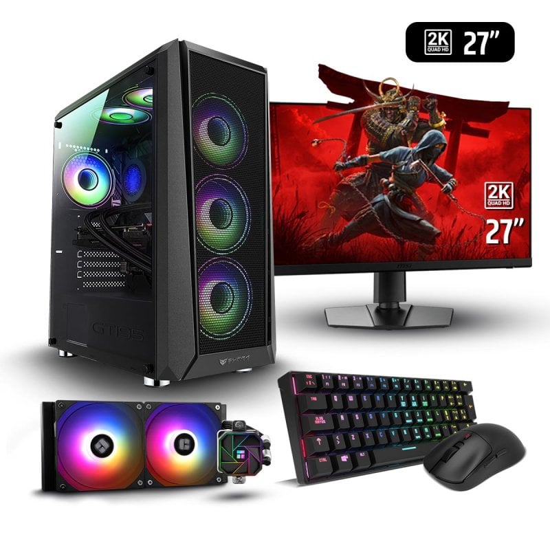 Image of PC Racing D5 Equinox Gaming Intel Core I7-12700F/32GB/2TB SSD/RTX 5070 + Monitor 27" 2k + Combo Gaming