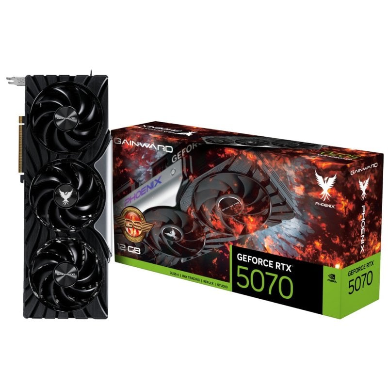 Image of Scheda grafica Gainward Geforce RTX 5070 Phoenix GS da 12 GB GDDR7 Reflex 2 RTX AI DLSS4 cod079