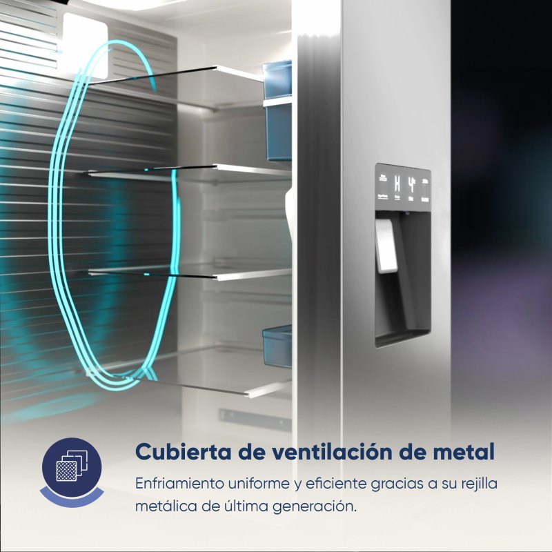 Origial Frigorífico Americano Cool &Freeze puertas 482L E Inox