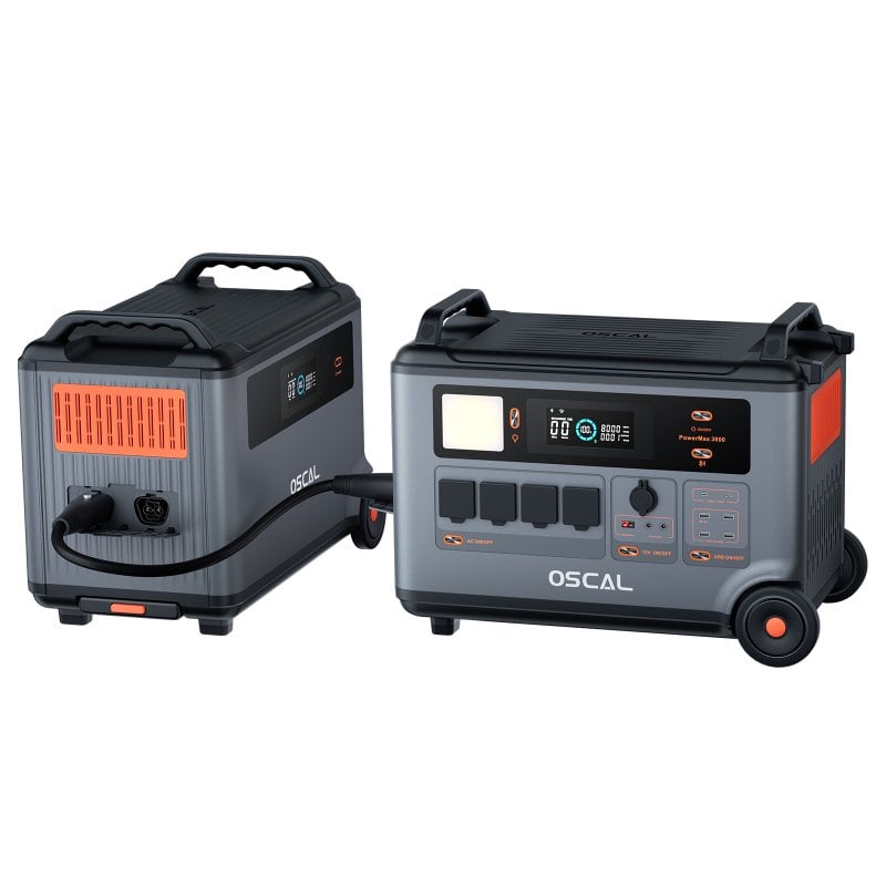 Image of OSCAL PowerMax 3600 3600Wh Stazione di alimentazione portatile + 1 batteria BP3600 cod079