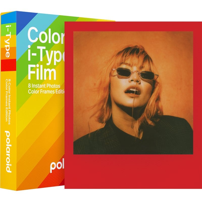 Polaroid 8er-Pack Farb-Sofortbildfilme mit Farbrahmen für i-Type