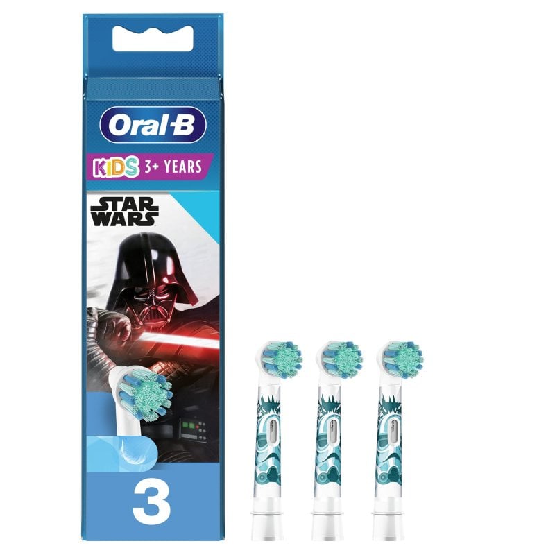 Image of Ricariche per spazzolino Oral B Kids Star, confezione da 3, blu/bianco cod079