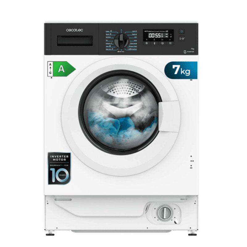 Image of Cecotec Bolero DressCode 740 BI Lavatrice da Incasso 7 Kg 1400 Giri/min 16 Programmi A Bianco cod079