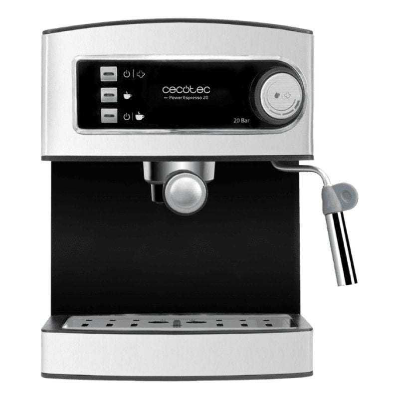 Image of Cecotec Power Espresso Express Caffettiera Espresso e Cappuccino 20 Bar Regolabili 850W 1,5L Acciaio Inox cod079