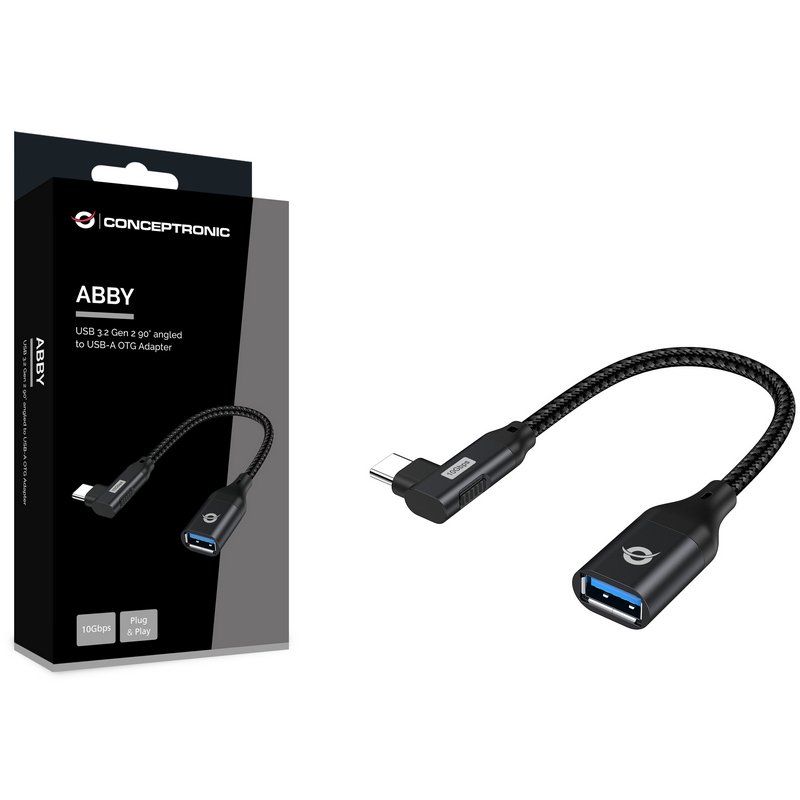 Adattatore USB-C A USB-A - OTG, Per MacBook, Smartphone, Trasferimento Dati E Carica, Nero - Foto 9