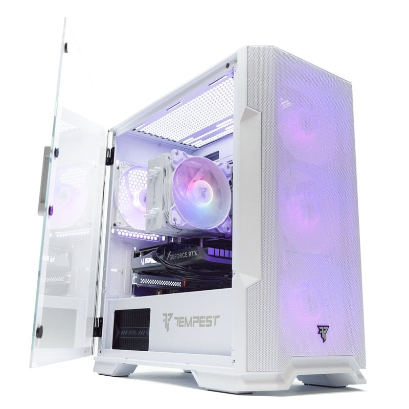 Processeur Intel Core i5-12400F compatible PcCom, 32 Go, SSD 1 To, RTX 4060 - Blanc V2