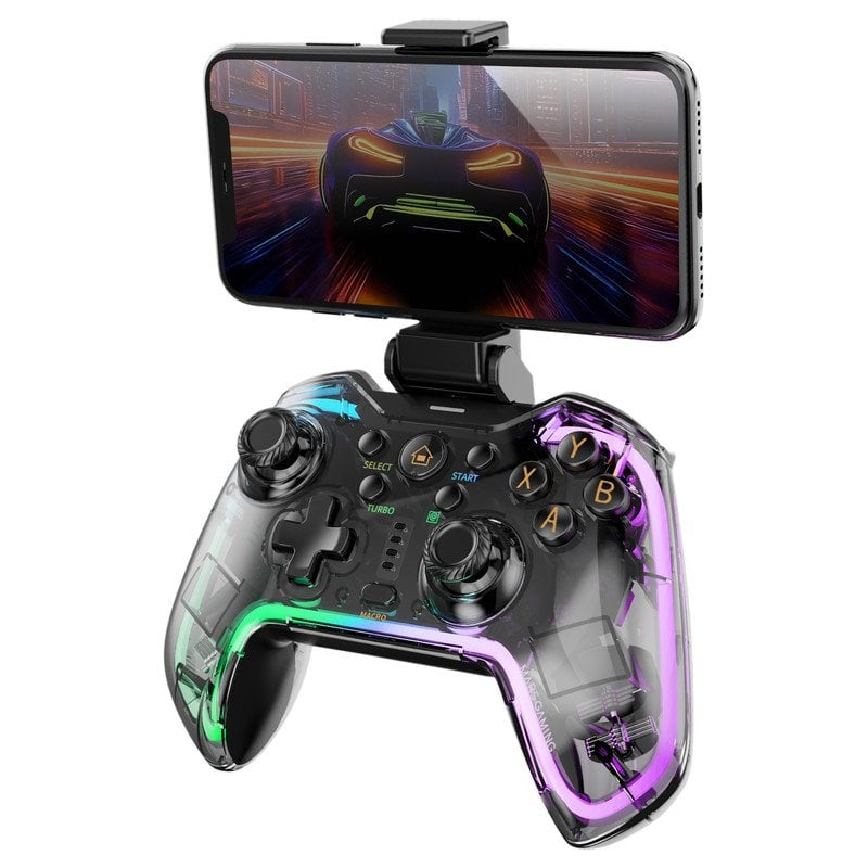 Image of Mars Gaming Mgp-bt2 Gamepad Bluetooth 5.0 RGB Neon Adattatore universale per smartphone fino a 7" cod079