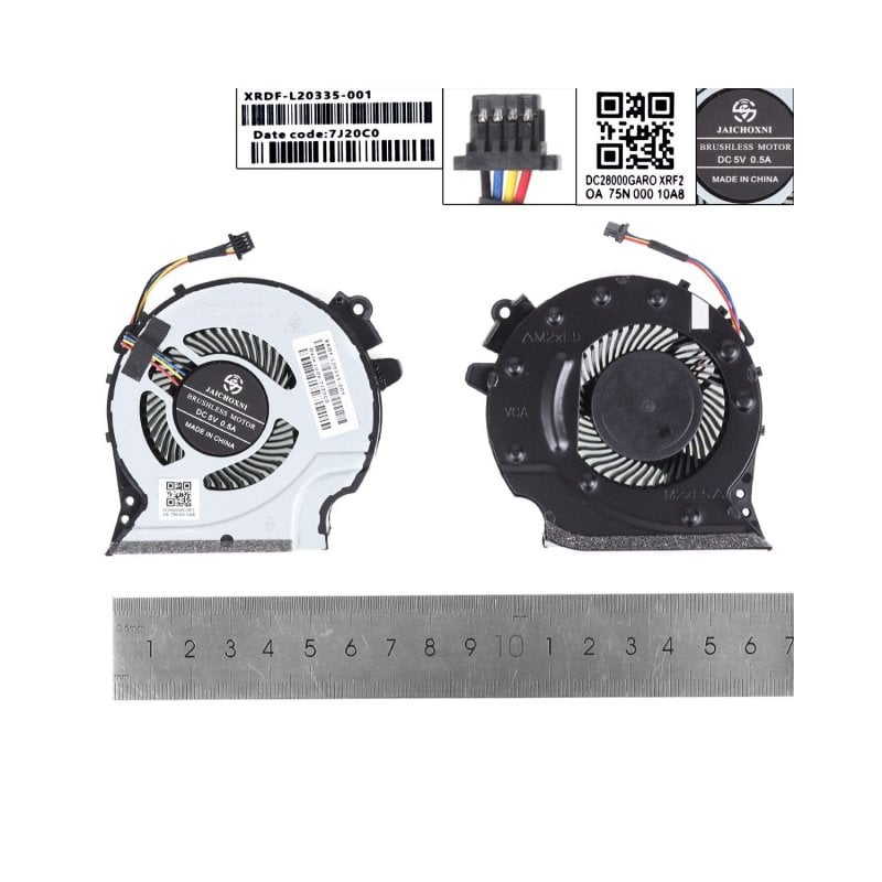 Image of Ventola per laptop per HP Pavilion 15-cx 15-cx0060tx TPN-C133 GPU Fan OEM cod079