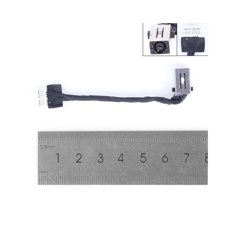 Image of Cavo di alimentazione con jack CC, porta di ricarica/cavo di ingresso CC per notebook Dell P106f P106f001 0vp7d8 Vp7d8 450. 0mz03. 0011 Tc cod079