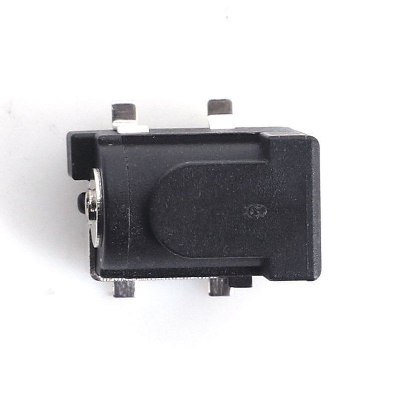 Image of Connettore CC/Cavo di alimentazione CC, connettore presa di alimentazione DC005, presa 5,5x2,5 mm, rotondo, ago, nero, cod079