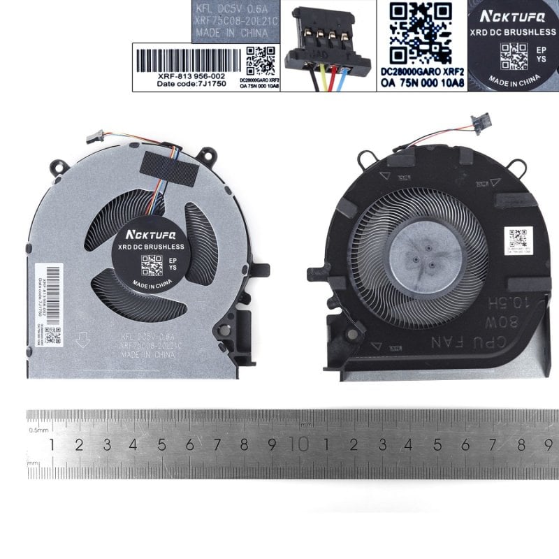 Image of Ventola per laptop per Hp 16-d/e Tpn-q263 Q264 M75721 M75723 80wcpu, copia alta cod079