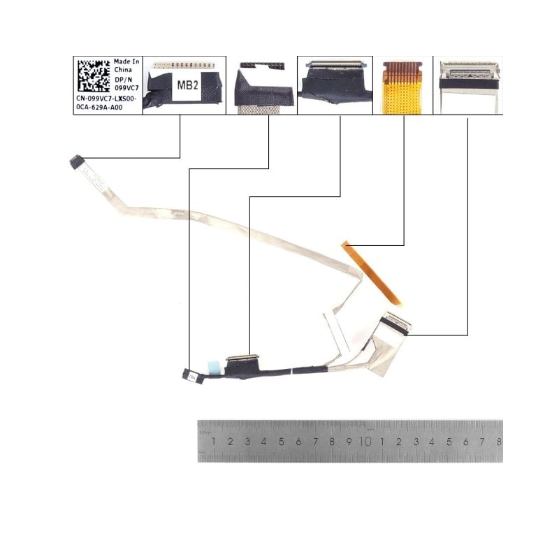 Image of Cavo LCD/LED Dell Latitude 5310 E5310 30 pin 0,4 099vc7 450.0jt01.0001 cod079