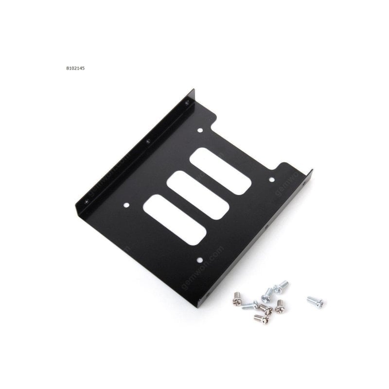 Image of Supporto di montaggio per disco rigido SSD HDD da 2,5 pollici su vassoio/alloggiamento in acciaio massiccio da 3,5 pollici cod079