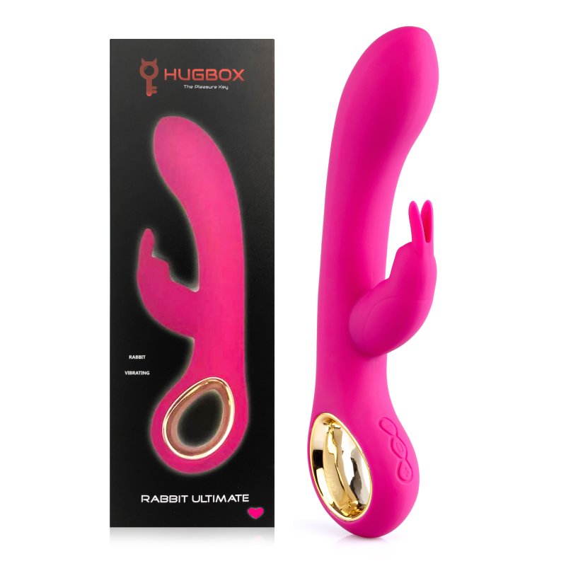 Hugbox Bestseller-Sexspielzeug-Set, rosa Klitorissauger und Bunny-Vibrator 