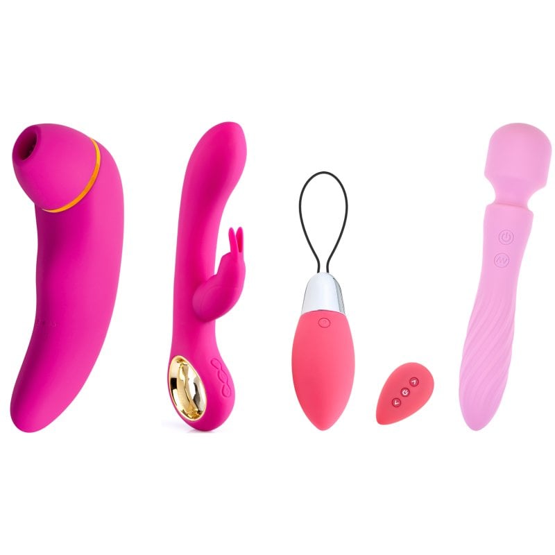 Hugbox Kit De Brinquedos Eróticos Sugador De Clítoris/Vibrador Bunny/Ovo Vibratório/Vibrador Wand