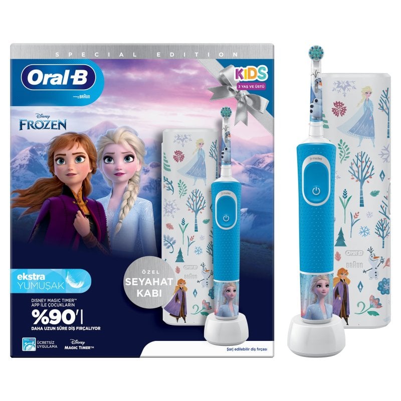 Image of Spazzolino elettrico Oral-B Pro Kids Vitality Pro Kids Frozen + custodia da viaggio cod079