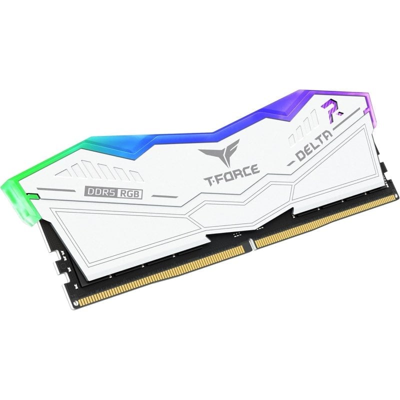T-FORCE DELTA DDR5 32GB メモリー ホワイト Memoria RAM Team Group T-FORCE DELTA RGB DDR5 Blanca 6000MHz 32GB