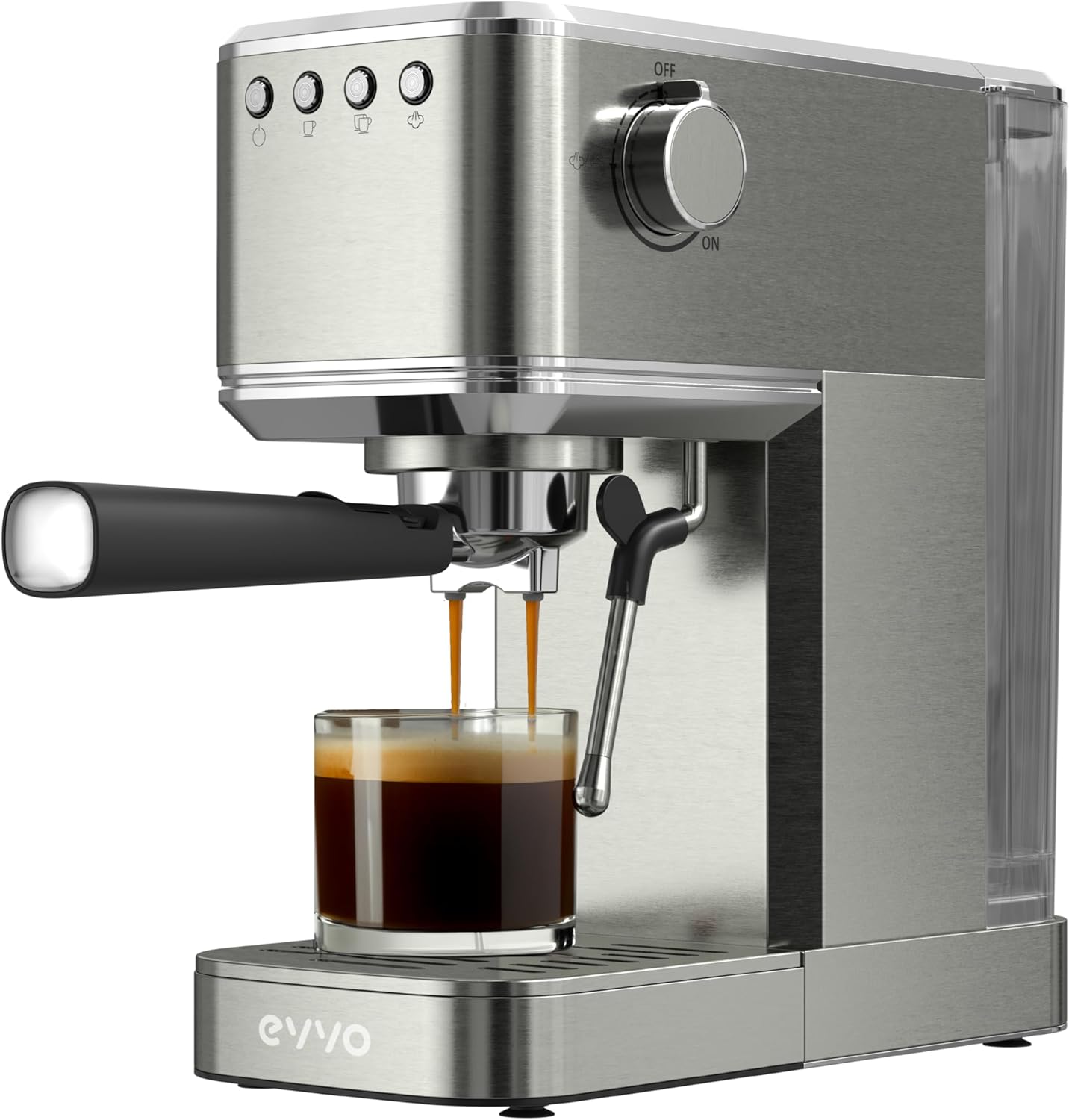 Cafetera Express Evvo Home Intensa 1,2L 20 bares Doble Salida Acero Inoxidable
