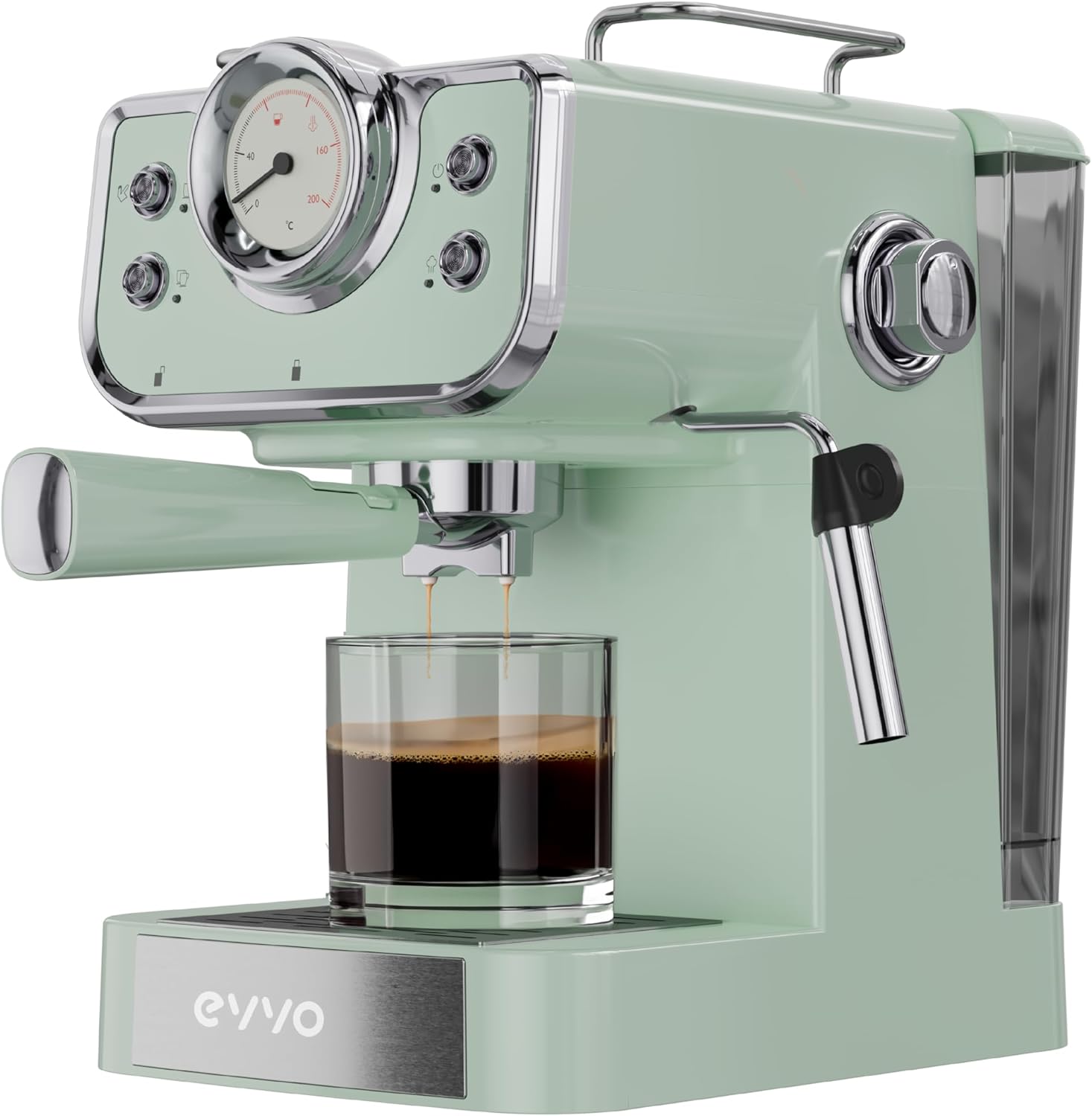 Cafetera Express EVVO Intensa Retro 1,5L 15 bares doble salida acero vaporizador
