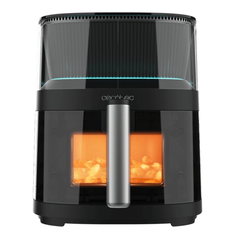 Image of Friggitrice ad aria Cecotec Cecofry Neon 5000 5L con dosaggio automatico dell'acqua, 10 menu, luce interna cod079
