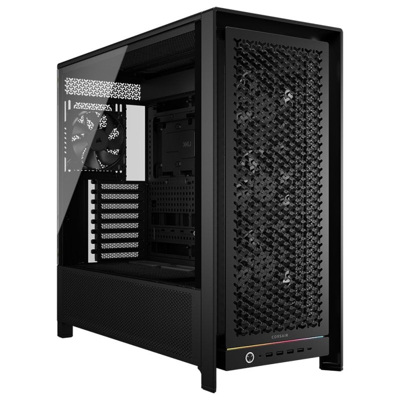 Boîtier tour Corsair FRAME 5000 RS E-ATX en verre trempé USB-C, couleur noir