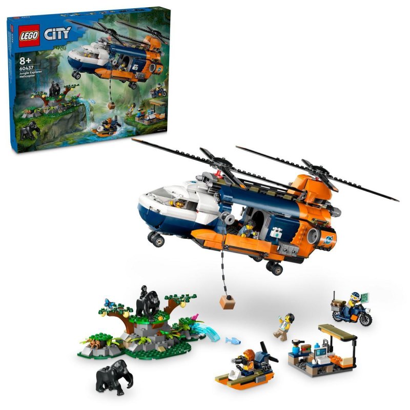 Image of Lego City Jungle Explorers: Elicottero del campo base per bambini dagli 8 anni in su cod079