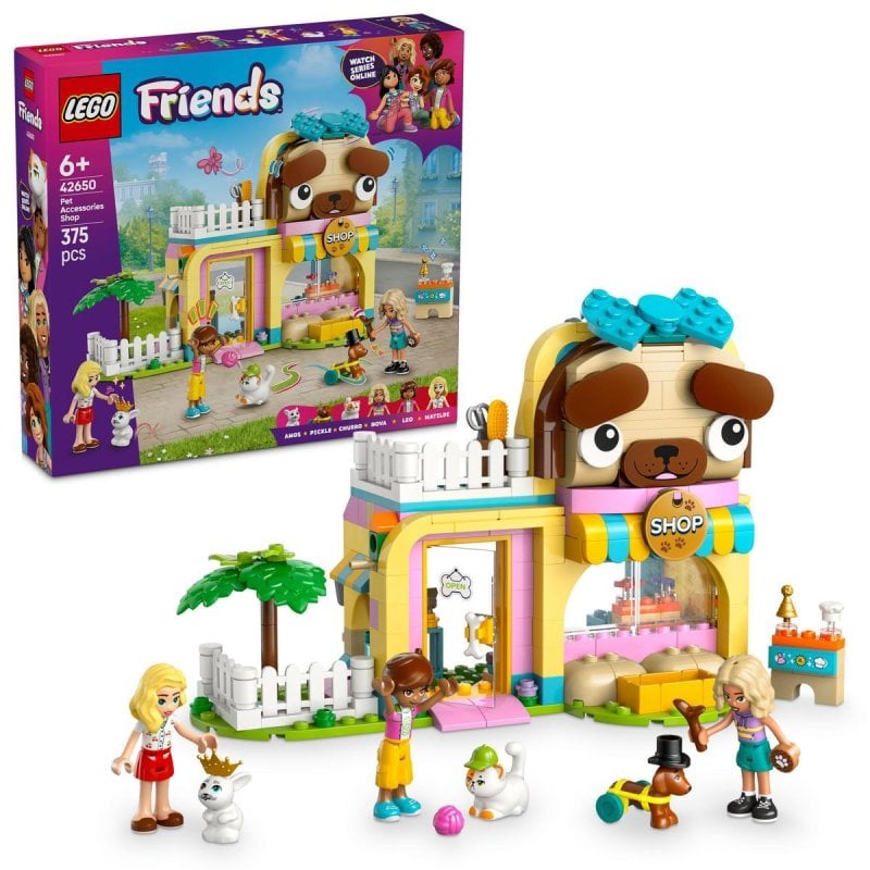 Image of Negozio di animali, negozio di giocattoli e mini-doll Lego Friends per bambine dai 6 anni in su cod079