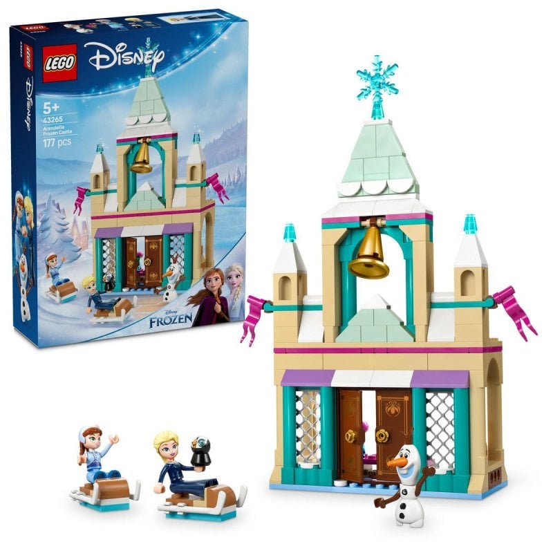 Image of Lego Frozen Castello di ghiaccio di Arendelle, modello giocattolo Principesse Elsa e Anna +5 anni cod079