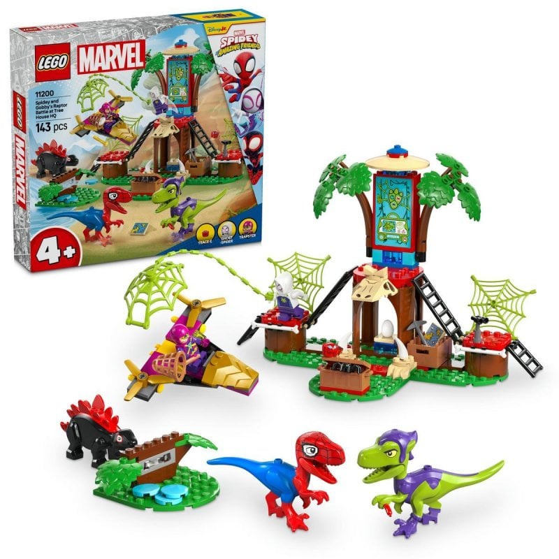 Image of Lego Marvel Spidey e Gobby: Battaglia contro i Raptor alla base della casa sull'albero (età 4+) cod079