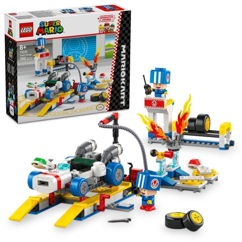 Image of Lego Super Mario Kart: Garage di Toad, macchinina personalizzabile e 2 personaggi per bambini dagli 8 anni in su cod079