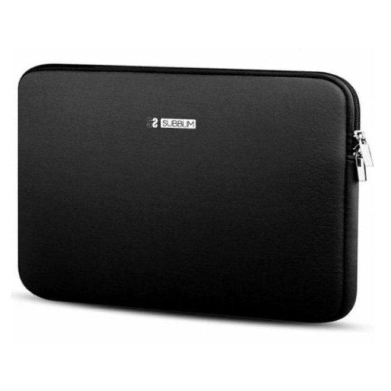 Image of Custodia Subblim Skin in neoprene da 3,5 mm nera impermeabile fino a 12,5 pollici sottile cod079
