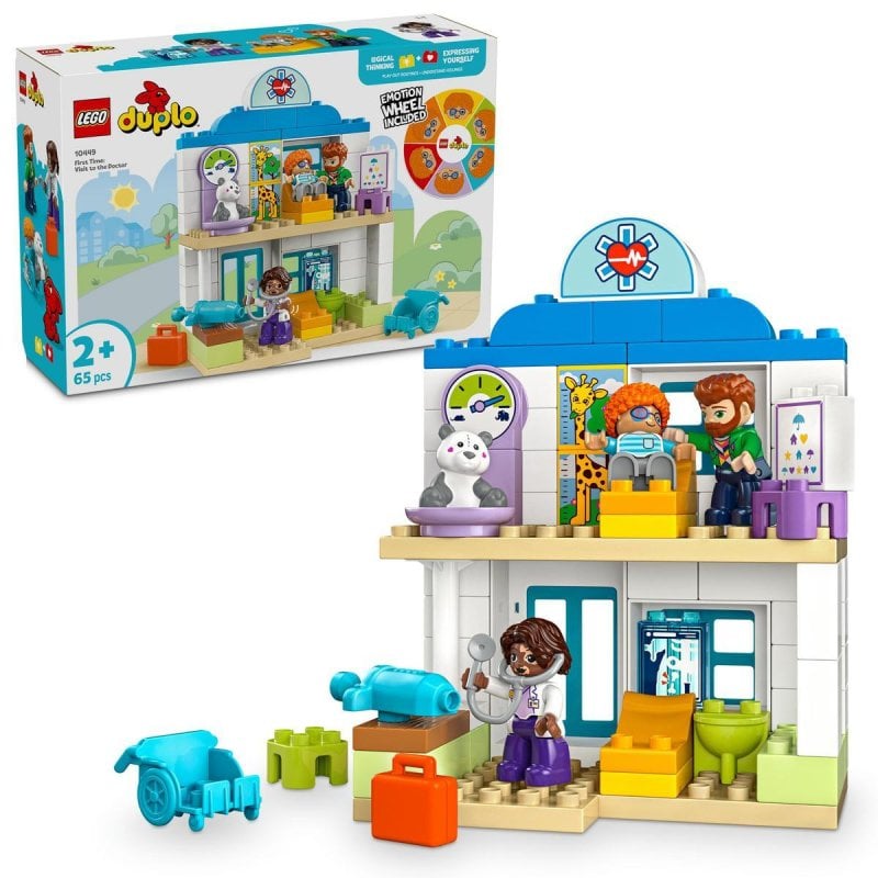 Image of Lego Duplo First Time: Visita dal medico, kit educativo e personaggi per bambini dai 2 anni in su cod079