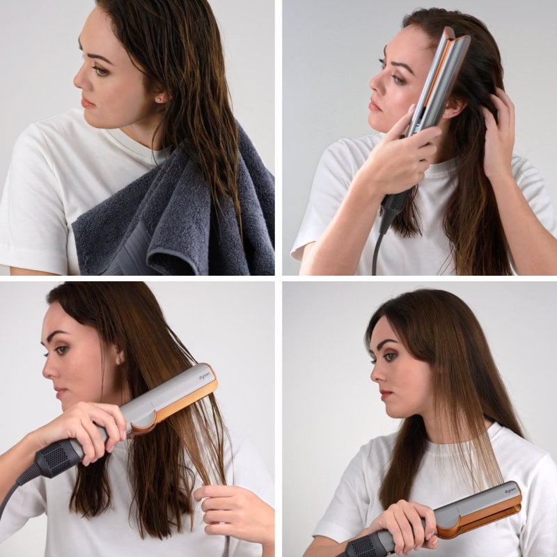 Plancha de pelo Dyson Ceramic Pink/Rose Gold con tecnología de