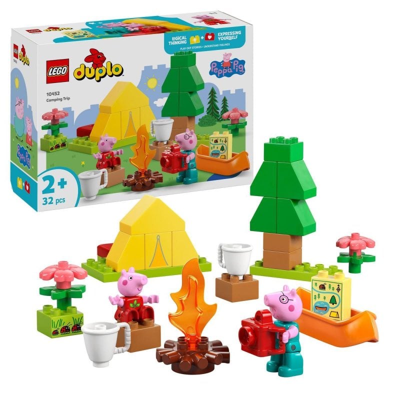 Image of Lego Duplo Peppa Pig Country Trip, giocattolo Montessori per bambini dai 2 anni in su cod079